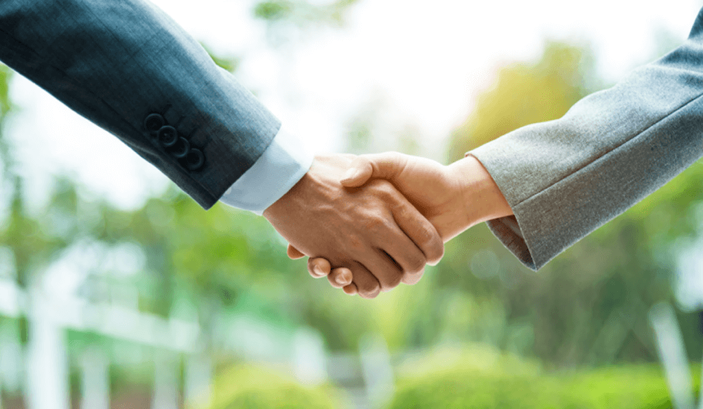 Ethical procurement handshake